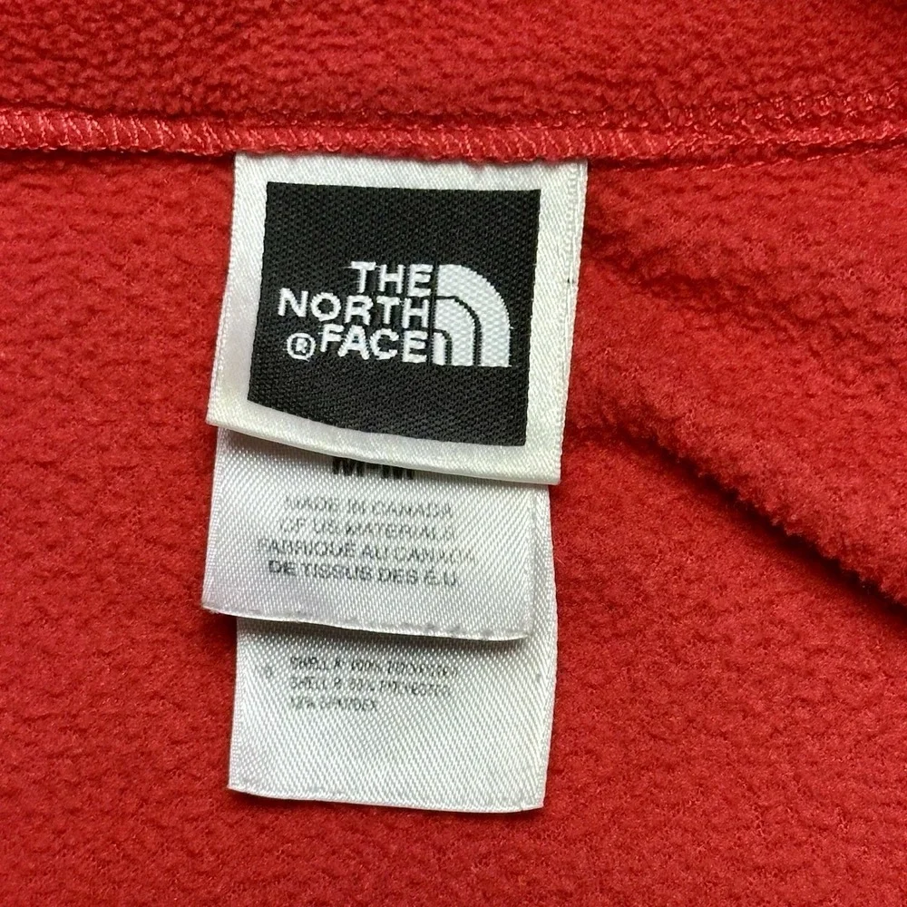 The North Face Alpine Jacket Men M Fit L Back Red Fleece 1/4 Zip Gorpcore